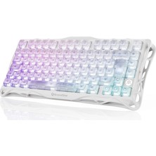 Gravastar Mercury K1 Lite Kablosuz, Türkçe Q, Mekanik Gaming Klavye, Rgb Işıklı, Crystal Aurora