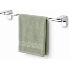 Alper Banyo F1 Model Lüx Krom Paslanmaz Uzun Havlu Askısı, 40 Cm, Montajlı Metal Uzun Havluluk, Parlak Krom Kaplama Banyo Aksesuarı, Duvara Vidalı Havlu Tutucu, 5 Yıl Garantili