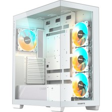 Gıgabyte C500P St 50MM Soğutma Mesafeli Rgb Cam Mid-Tower Kasa (Beyaz)
