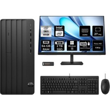 Hp 240 Prodesk 2 I5 14400 64GB 2tb SSD W11H Masaüstü Bilgisayar + 27" Monitör