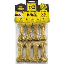 Doggie Delibon Gerçek Deriden Pres Kemik, 7 CMX8PCS., Natural