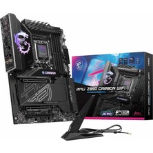 Msı Mpg Z890 Carbon Wıfı Soket 1851 Ddr5 9200MHZ(OC) USB 20GBPS 5xm.2 2xtb4 HDMI Dısplay 1X5G 1x 2,5 Lan Wıfı 7 Atx