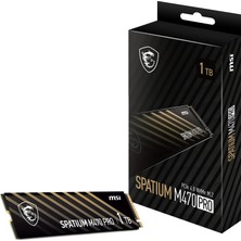 Msı SSD Spatıum M470 Pro Pcıe 4.0 Nvme M.2 1tb R:6000 W:4500