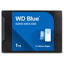 Wd Blue SA510 Sata SSD 1 Tb 2,5 Inç (560 Mb/s'ye Kadar Okuma, 520 Mb/s'ye Kadar Yazma, Pc/dizüstü Bilgisayar Için Yükseltme, Dropbox Professional, Western Digital SSD Dashboard)