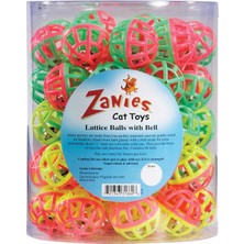 Zanies Plastik Kafes Topları Kedi Oyuncak Kutusu, 50'li Paket