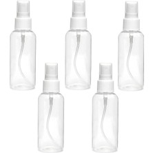 Lakeer 100 ml Plastik Boş Sprey Şişesi Doldurulabilir Ince Sis Parfüm Atomizer Dezenfektan Seyahat Güzellik Makyaj Için (5'li Paket)