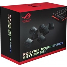 Asus Rog Pbt Doubleshot Klavye Seti (Tuş Kapakları, Sağlam Pbt, Kısaltılmış Şaft, Orta Yükseklikte Profiller) Çok Renkli, Tek Beden