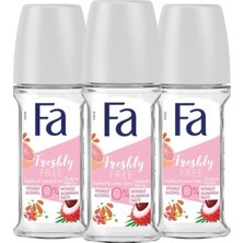 Fa Freshly Free Greyfurt Liçi Roll-On 50 ml X3 Set – 48 Saat Koruma ve Leke Karşıtı Formül