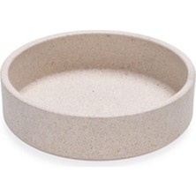 Beeztees Dbl Kedi Mama Su Kabı, Bambu, Bej 12CM, 250ML