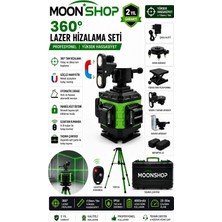 Die Grup Tr 360° Yeşil Lazer Hizalama Seti Şarjlı 16 Çizgili Tripodlu Profesyonel Lazer TERAZIDX1206
