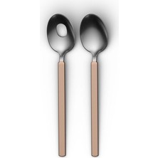 Berghoff Home Belly 2 Piece Salad Serving Set Hot Pink