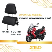 Threeback / Kymco DOWNTOWN250İ Uyumlu / Bel ve Sırt Dayama ve Yolcu Yükseltme Sistemi