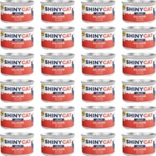 Gimcat Shinycat Jelly (Jöle Içinde) Somon Balıklı Kedi Konservesi 70GR x 24 Adet