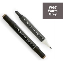 Mbb E-Ticaret Del Rey Twın Marker Wg7 Warm Grey Çift Uçlu Grafik Kalemi Mn-Drwg7-(***9 Adet***)
