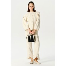By Malene Birger By Malene Bırger Ecru Straight-Leg Trousers