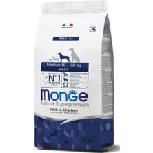 Monge Natural Superpremıum Köpek Orta Tavuk Kuru Köpek Maması,