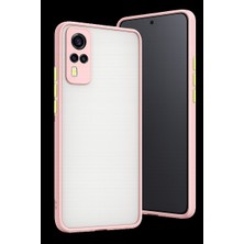 Trend Kapında Vivo Y53S Kılıf Montreal Silikon Kapak - Pembe