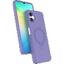 Trend Kapında Samsung Galaxy A06 Regal Magsafe Standlı Kapak - Lila