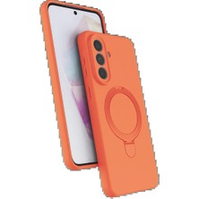 Trend Kapında Samsung Galaxy A57 5g Regal Magsafe Standlı Kapak - Turuncu