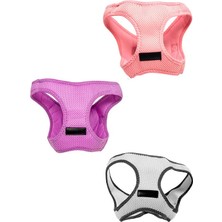 Odavar Popiço, Kedi, Köpek, Gezdirme, Göğüs Tasması, Tasma, (3 Adet) (Dişi (Pembe, Lila, Gri), Xs)