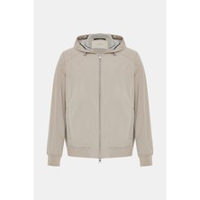 Vakko By Montecore Light Beige Hooded Jacket