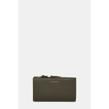 Coccınelle Khaki Leather Wallet