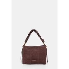 Coccınelle Burgundy Suede Bag