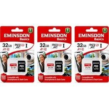 3 Adet Hafıza Kartı Mini Kamera Ev Araç Güvelik Kamerası Uyumlu Telefon Micro Sd CLASS10