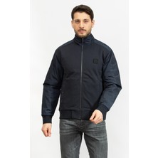 Boss Men's Zip-Up Sweatshirt Blue