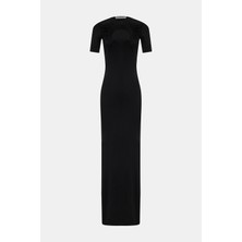 Marine Serre Marıne Serre Black Maxi Dress