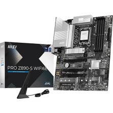 Pro Z890-S WIFI6E Soket 1851 Ddr5 8800MHZ (Oc) USB 20GBPS 3xm.2 HDMI Dp 2.5g Lan Wıfı 6e Atx Anakart