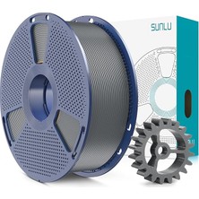Pla+2.0 3D Yazıcı Filamenti, Yükseltilmiş Pla+ 1,75 Mm, Daha Sert ve Daha Güçlü, Düzgünce Sarılmış, Boyutsal Doğruluk +/-0,02 Mm, 1 kg Makara (2,2 Lbs), Gri