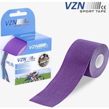 Medikalcim Sport Tape Mor Renk Kinezyo Sporcu Bandı Ağrı Bandı 5 Metre x 5 cm