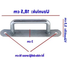 Burada Bulabilirsin Krom Metal Çekme Kolu 18,5 cm Kapı Tutamağı