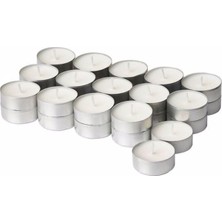 Ikea Jamlık Kokulu Tealight Mum, Açık Bej, Vanilya, 3.5 Saat