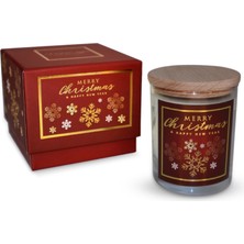 Charm Lab Candle – Yılbaşı Hediyesi, Kar Tanesi, Ahşap ve Baharatlı Sandal Kokulu, Doğal Bio Balmum, 135 G Kokulu Mum, 40 Saat Yanma Süresi, Lüks Kutulu, Kadın ve Erkek Için Şık Yılbaşı Hediyesi