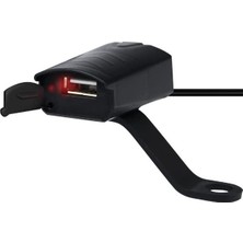 Burada Bulabilirsin 2V Motosiklet Gidon USB Şarj Aleti, Sigortalı Koruma