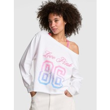 Victoria's Secret Campus Off-The-Shoulder Sweatshirt