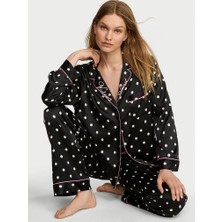 Victoria's Secret Glazed Satin Long Pajama Set