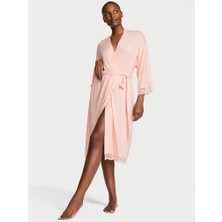Victoria's Secret Sosoft Modal Lace Detail Robe
