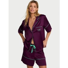 Victoria's Secret Signature Satin Short Pajama Set