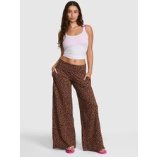 Victoria's Secret All-Day Cotton Foldover Waist Wide-Leg Pants
