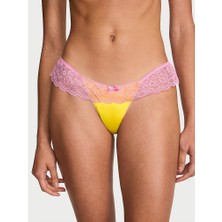 Victoria's Secret Tease Lace-Skirted Satin Thong