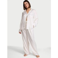 Victoria's Secret Fashion Show '24 Shiny Satin Long Pajama Set