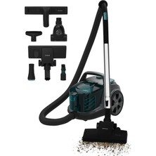 Cecotec Conga Rockstar Cyclonic Xl Proanimal Kablolu Elektrikli Süpürge, Torbasız, 900 W ve 20 Kpa, Torbasız, 2,8 L Kapasite, Çift Hepa Filtre, Metal Boru, Hayvan Aksesuarları
