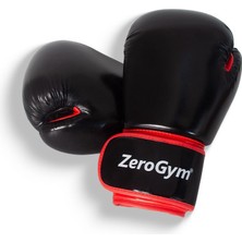 Zerogym Boks Eldiveni, Muay Thai, Kick Boks Eldiveni 6 Oz Siyah Kırmızı
