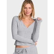 Victoria's Secret Sosoft Modal Ultra-Fine Long-Sleeve Henley Top