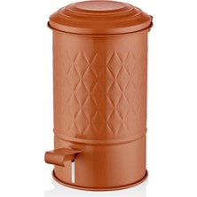 Burada Bulabilirsin The Mia Prizma Çöp Kovası Banyo Terracota 5 Lt