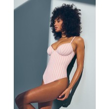 Victoria's Secret Essential Heritage Striped Balconette One-Piece Swimsuit