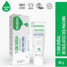 Siveno %100 Doğal Diş Macunu Beyazlatıcı Nane Ferahlığı Florürsüz 65 Gr